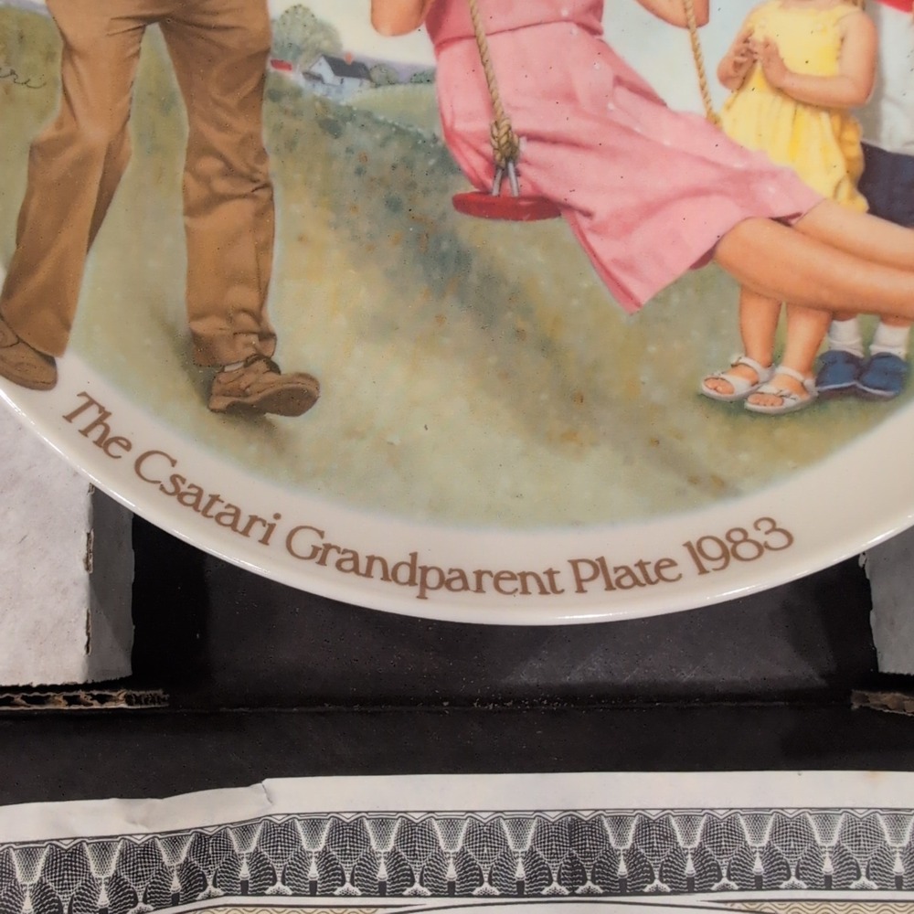 Knowles 1983 Joseph Csatari The Swinger Grandparent Plate Limited Edition - Picture 6 of 9